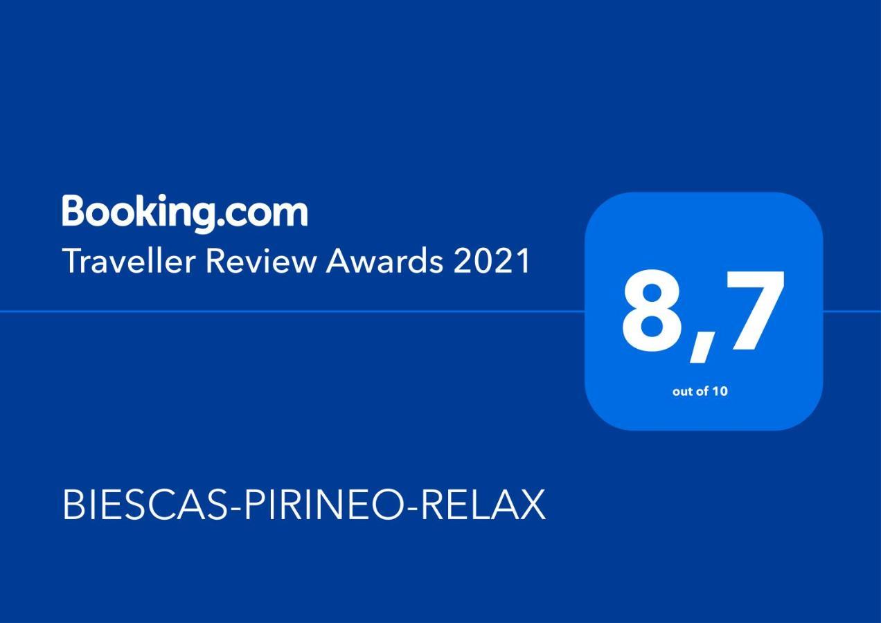 Biescas-Pirineo-Relax Lägenhet Exteriör bild